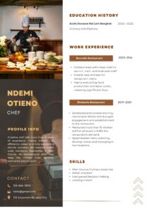 Chef Resume Example