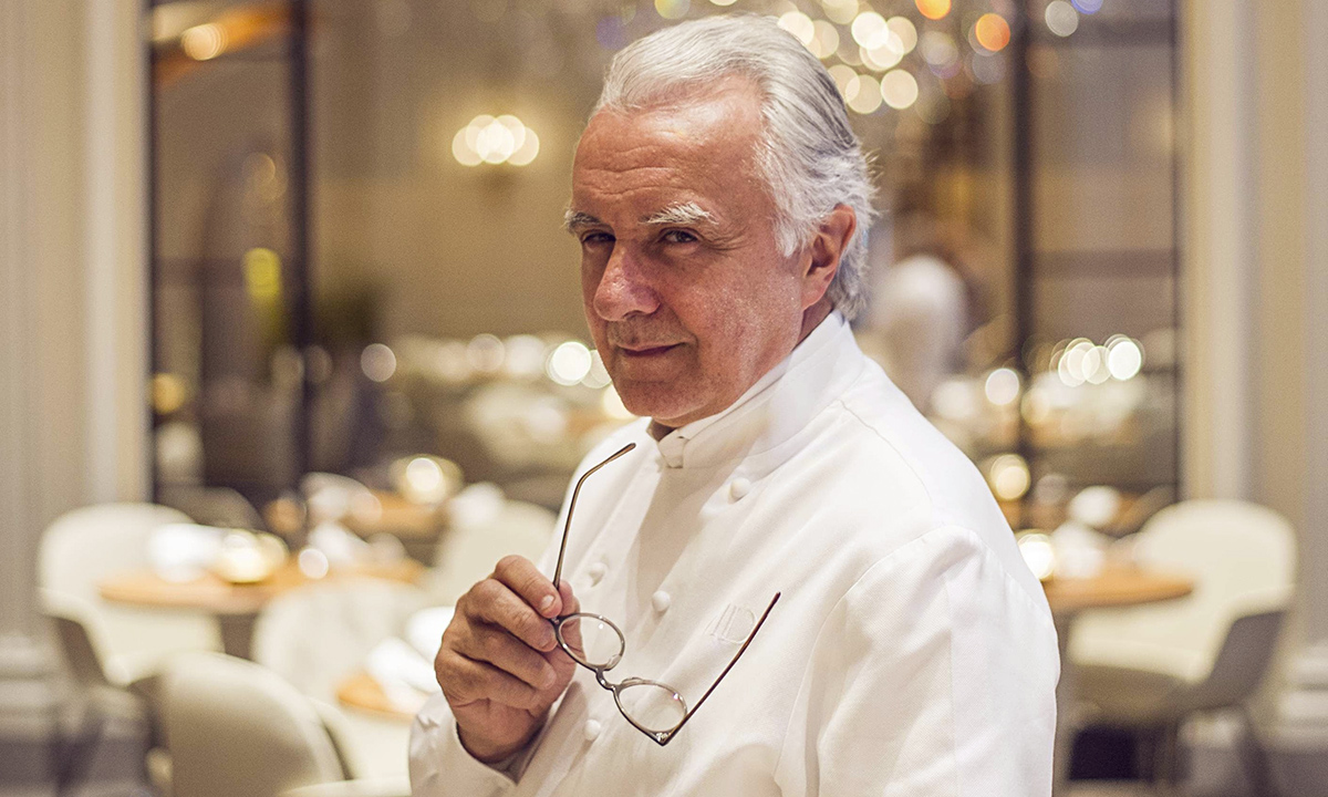 Alain Ducasse world-renowned Michelin star chef portrait
