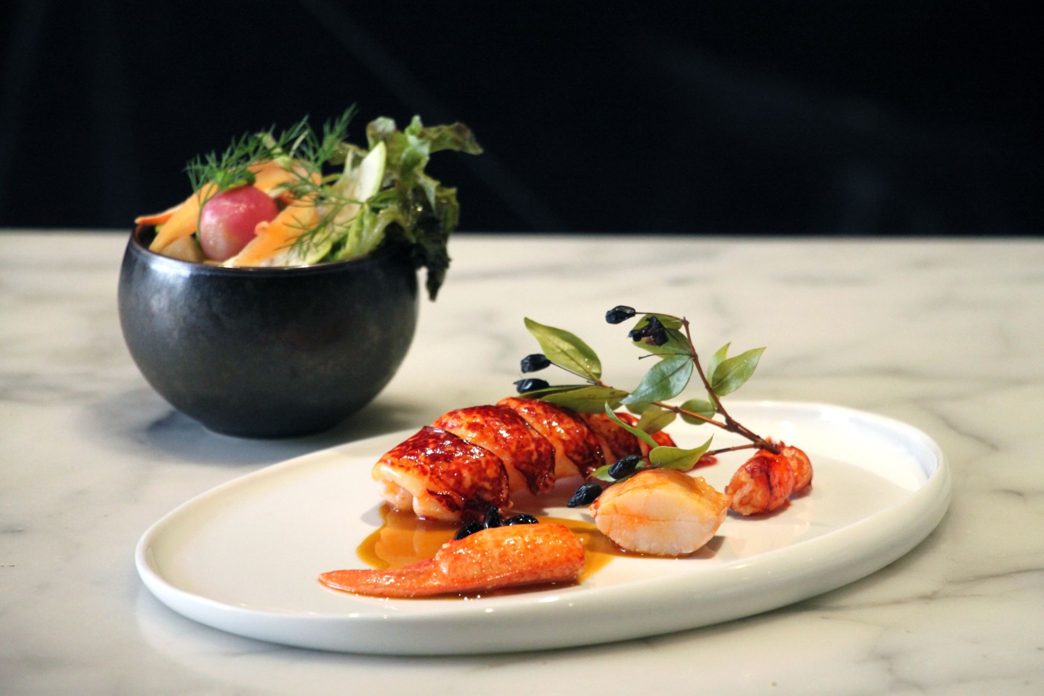 Immersive fine dining dish.